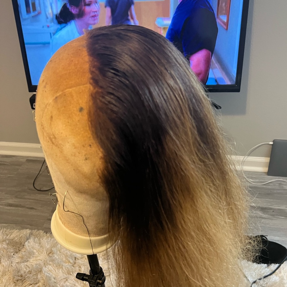 Ombré blonde wig - Picture 4 of 6